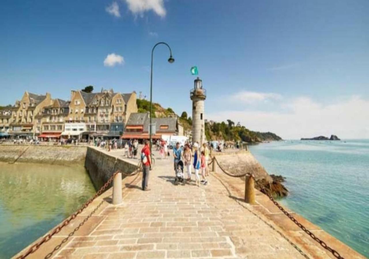 L'Etoile By Mrodbnb - Appart Neuf - Vue Mer - 25M Plage & Resto - Cine - Cheminee - Popcorn Cancale Exteriör bild