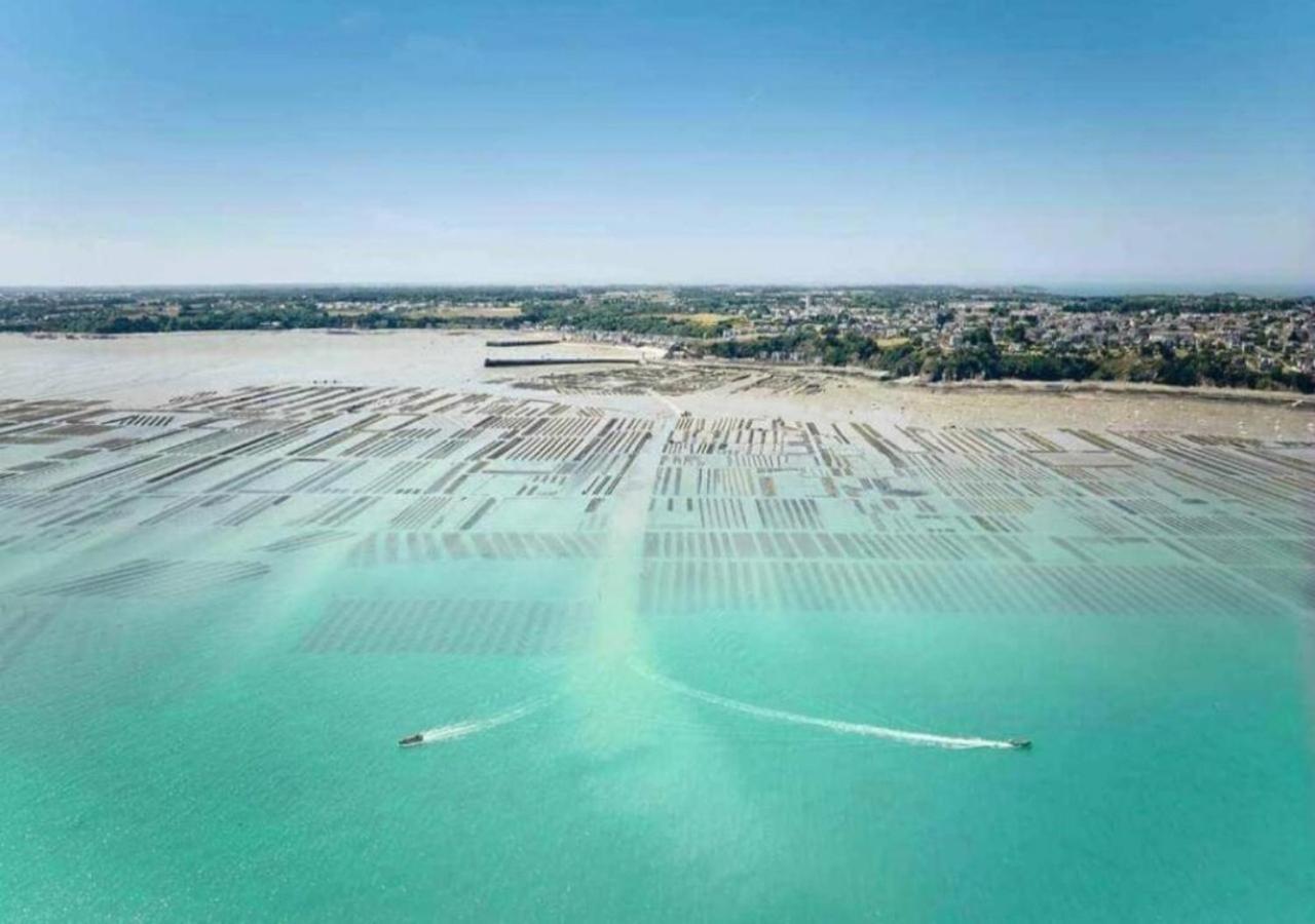 L'Etoile By Mrodbnb - Appart Neuf - Vue Mer - 25M Plage & Resto - Cine - Cheminee - Popcorn Cancale Exteriör bild